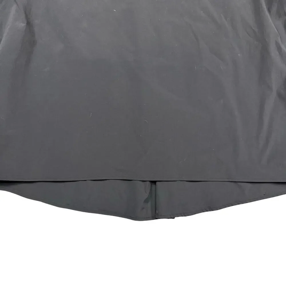 Athleta Levitate Poplin Top Black V-Neck Puff Sleeve Blouse Women's - Large
